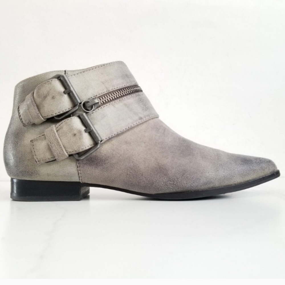Coconuts By Matisse Women Uptown Ankle Booties Pointed Toe Moto Shoes sz 7M